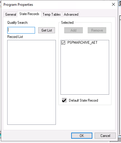 AE Settings State Record